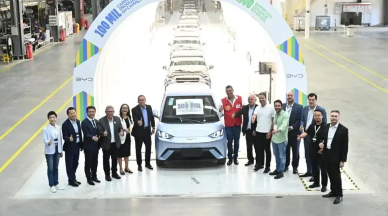 Завод BYD у Бразилії випустив 100 000-й електромобіль: масштабна експансія
