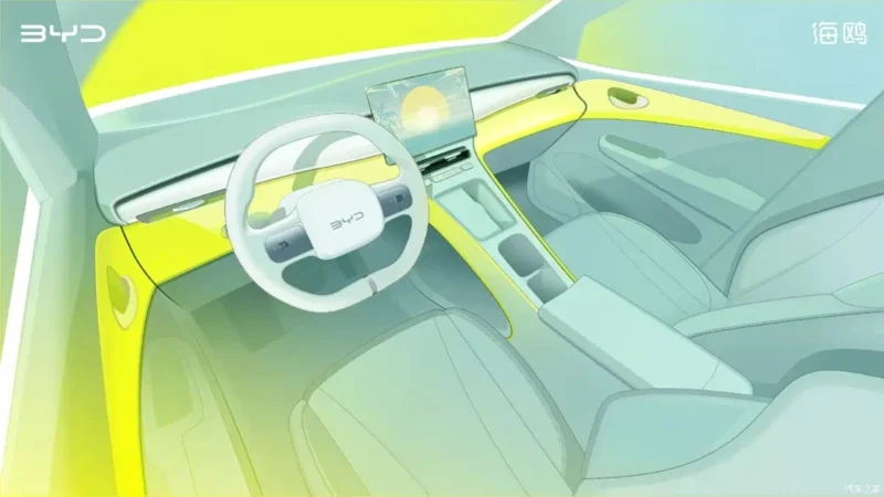 Новий BYD Seagull другого покоління: деталі інтер'єру та габарити