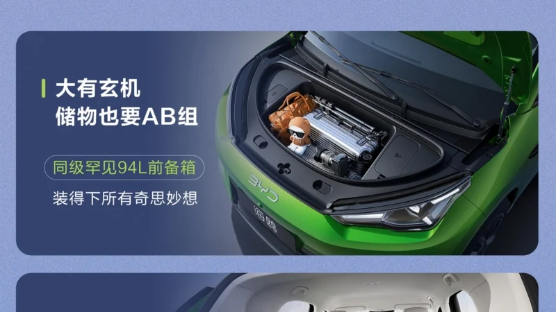 Електричний хетчбек BYD Seagull другого покоління отримав сидіння з масажем