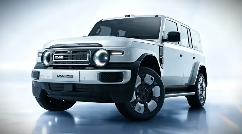 Chery iCaur V25 EREV: дебют позашляховика з запасом ходу 150 км та буксируванням 1800 кг