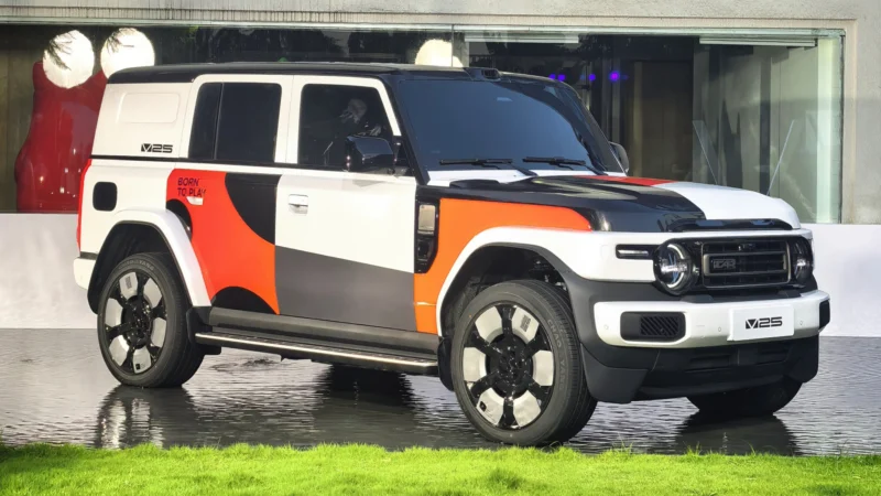 Новий рамний кросовер Chery iCaur V25 офіційно представлено перед світовим дебютом