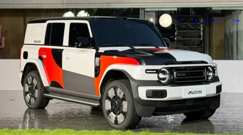 Новий рамний кросовер Chery iCaur V25 офіційно представлено перед світовим дебютом