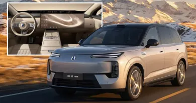 Новий електричний кросовер Denza N8 розсекретив технологічний інтер'єр