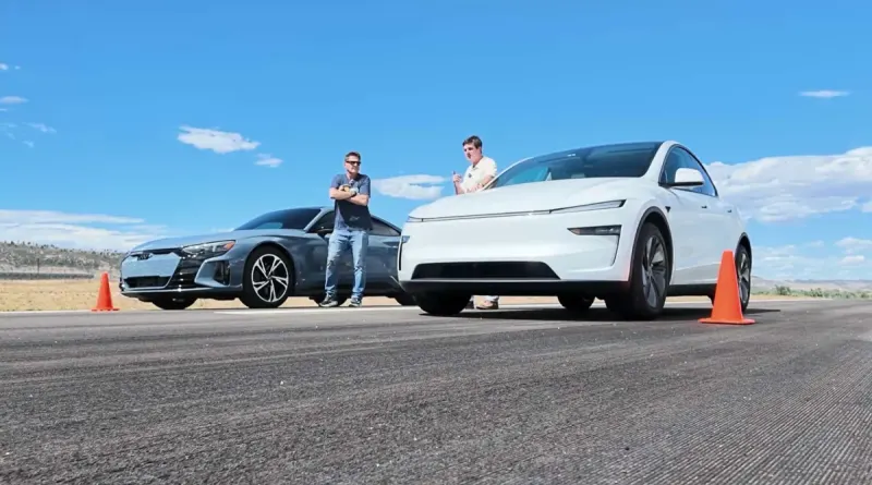 Драг-рейсинг Tesla Model Y проти Audi E-Tron GT та BMW i8: вражаючий результат