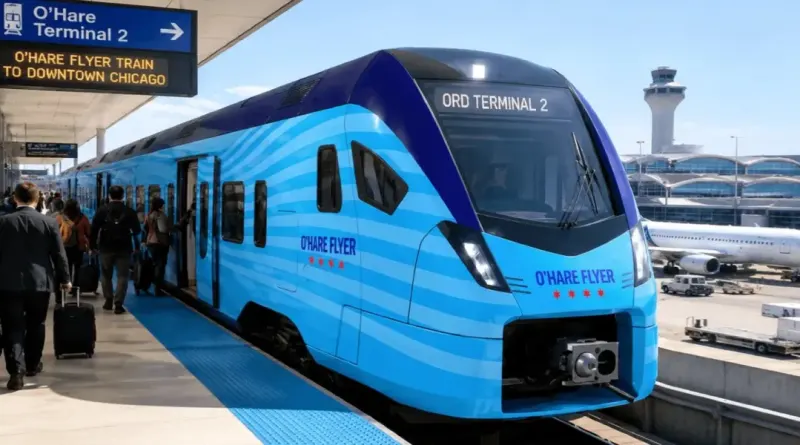 Електричний поїзд O'Hare Flyer з'єднає центр Чикаго та аеропорт за 15 хвилин