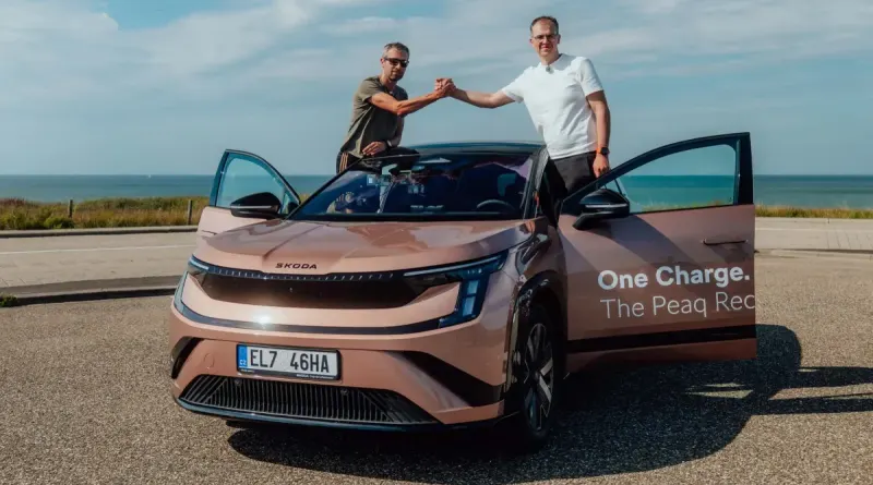 Новий електромобіль Skoda Peaq подолав 936 км на одному заряді батареї