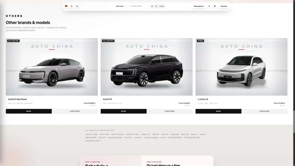 Електромобілі Audi з Китаю з'явилися в Європі та виявилися дешевшими за місцеві