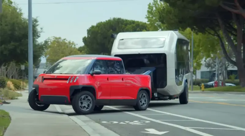 Мініатюрний електричний пікап Telo MT1: тягова потужність на рівні Ford F-150