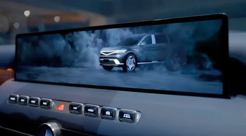 Новий Genesis GV90 отримав висувний OLED-дисплей для перегляду фільмів