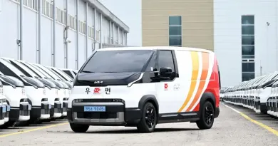 Електричний вен Kia PV5 розпочинає службу в поштових відділеннях