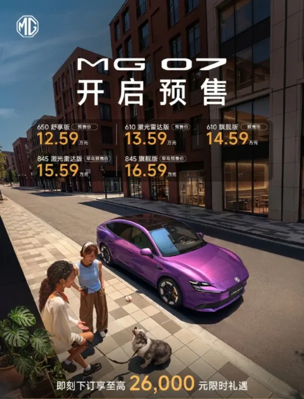MG 07: 21 000 замовлень за 20 годин і старт продажів електрофастбека