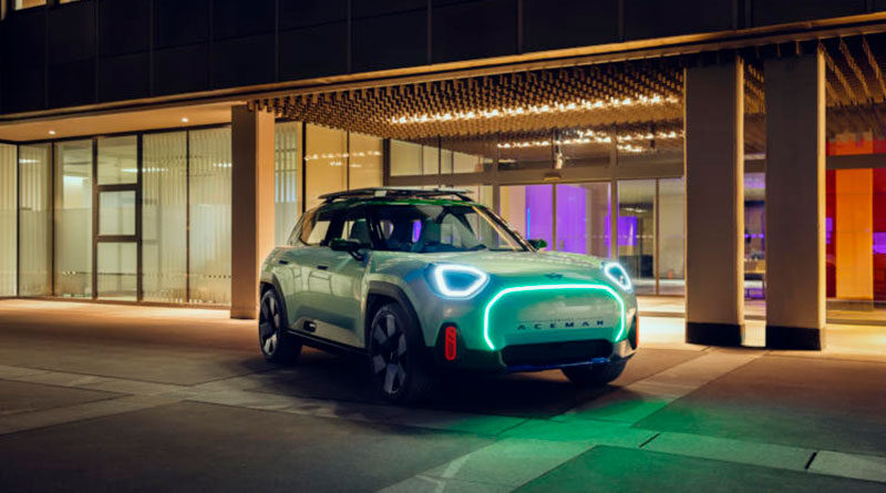 Mini представила концепт електромобіля Aceman з безліччю підсвічування та кількома проекторами