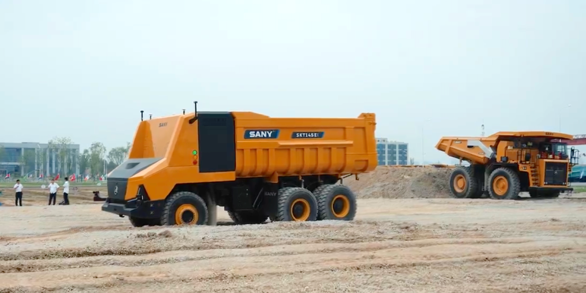 SANY SKT145Ei: безкабінний автономний електросамоскид для гірничої справи