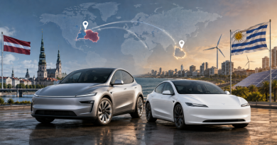 Tesla в Латвії та Уругваї: нові ринки для електромобілів та амбітні плани