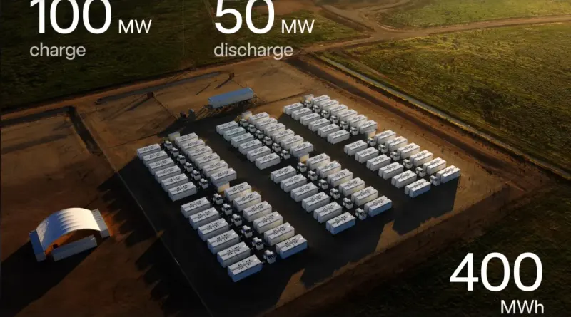 Tesla Megapack запустить першу в Австралії 8-годинну накопичувальну батарею